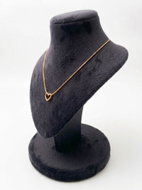 Delicate Open Heart Pendant Necklace