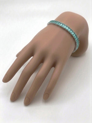 Baguette Crystal Tennis Bracelet