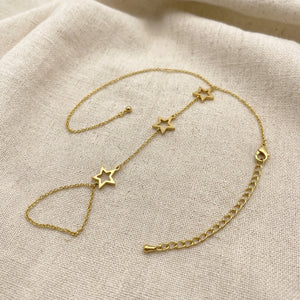 Celestial Cutout Star Chain Hand Harness Angla