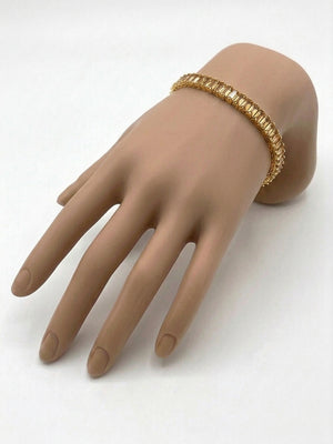 Baguette Crystal Tennis Bracelet