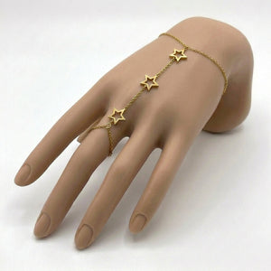 Celestial Cutout Star Chain Hand Harness Angla