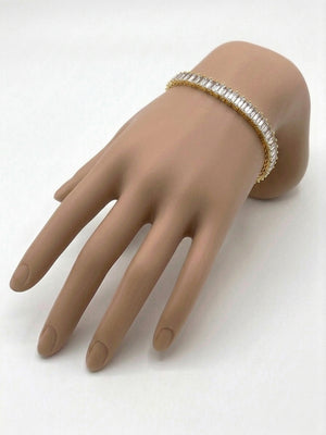 Baguette Crystal Tennis Bracelet