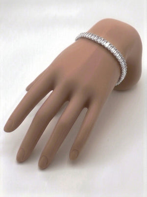 Baguette Crystal Tennis Bracelet