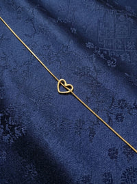 Delicate Open Heart Pendant Necklace