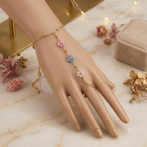 Floral Chain Hand Harness Angla