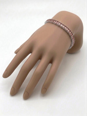 Baguette Crystal Tennis Bracelet