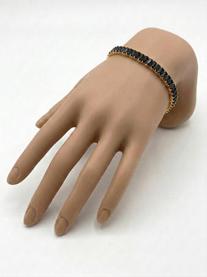 Baguette Crystal Tennis Bracelet