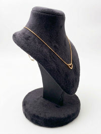 Delicate Open Heart Pendant Necklace