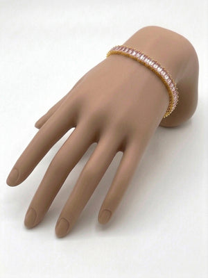 Baguette Crystal Tennis Bracelet
