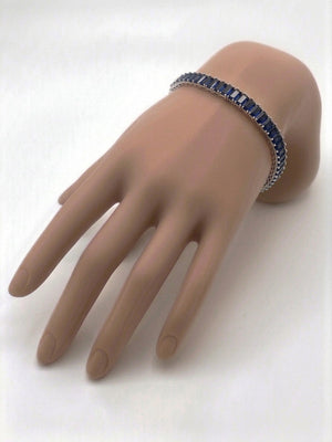 Baguette Crystal Tennis Bracelet