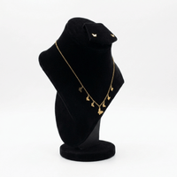 Golden Butterfly Charm Necklace & Earrings Set