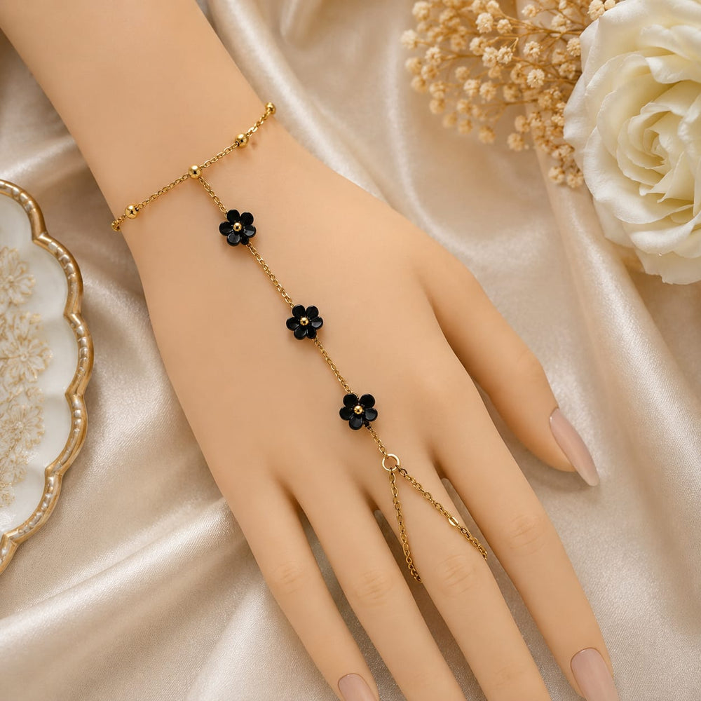 Floral Chain Hand Harness Angla