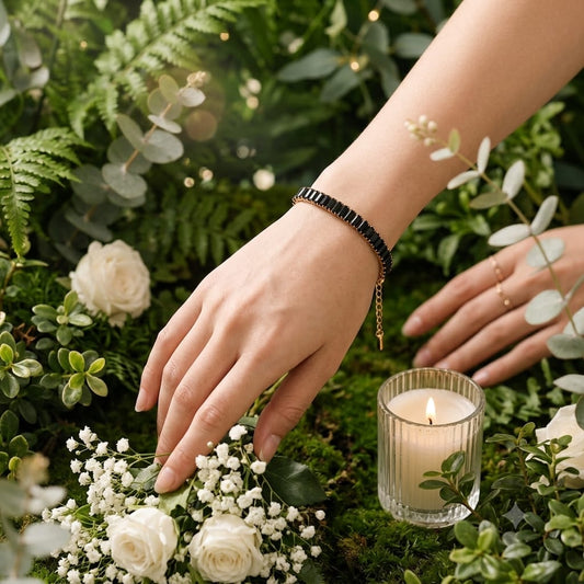 Baguette Crystal Tennis Bracelet