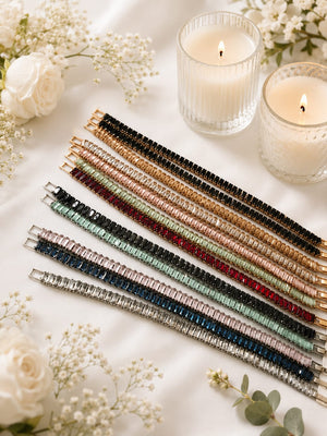 Baguette Crystal Tennis Bracelet