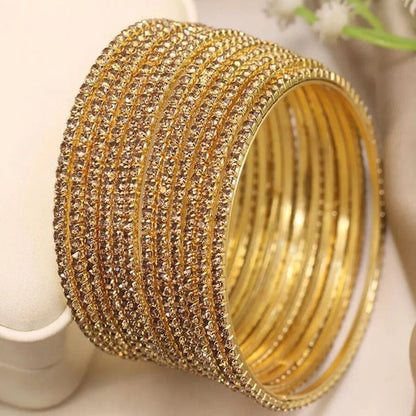 Golden Stone Bangles